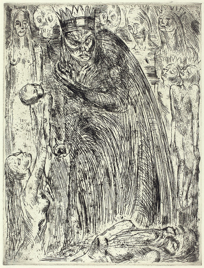687x900 wilhelm lehmbruck, macbeth v the vision of lady macbeth - Macbeth Drawing