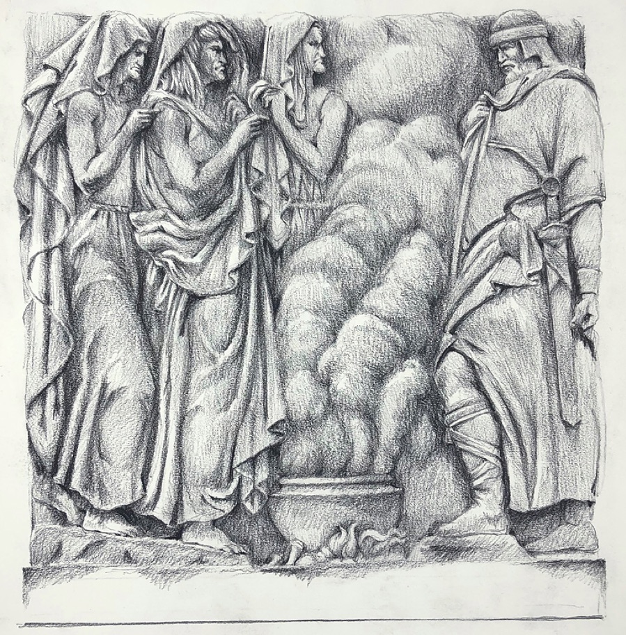 899x912 drawing shakespeare macbeth - Macbeth Drawing