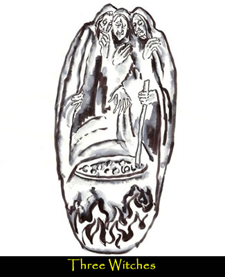 325x400 The Ratner Museum - Macbeth Witches Drawing