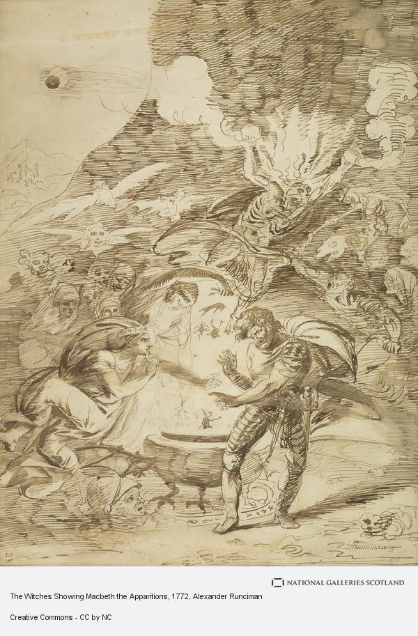 600x913 the witches showing macbeth the apparitions national galleries - Macbeth Witches Drawing