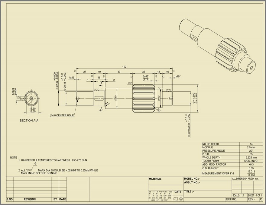 880x680 welcome to design and automation - Machining Drawing