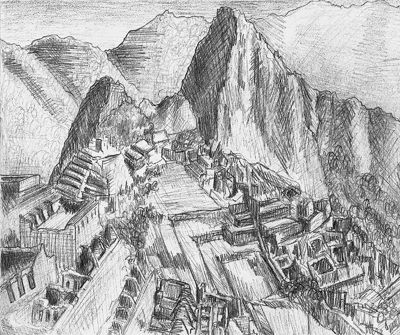 Machu Picchu Drawing at Explore collection of