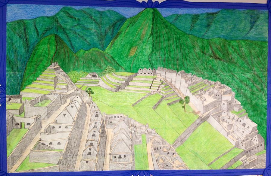 Machu Picchu Drawing At Paintingvalley Com Explore Collection Of Machu Picchu Drawing