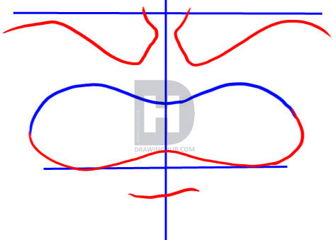 470x339 How To Draw A Mad Face, Step - Mad Eyebrows Drawing