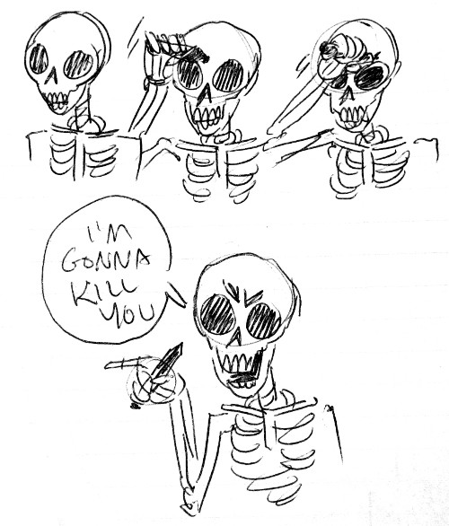 500x586 marker eyebrows skeletons know your meme - Mad Eyebrows Drawing