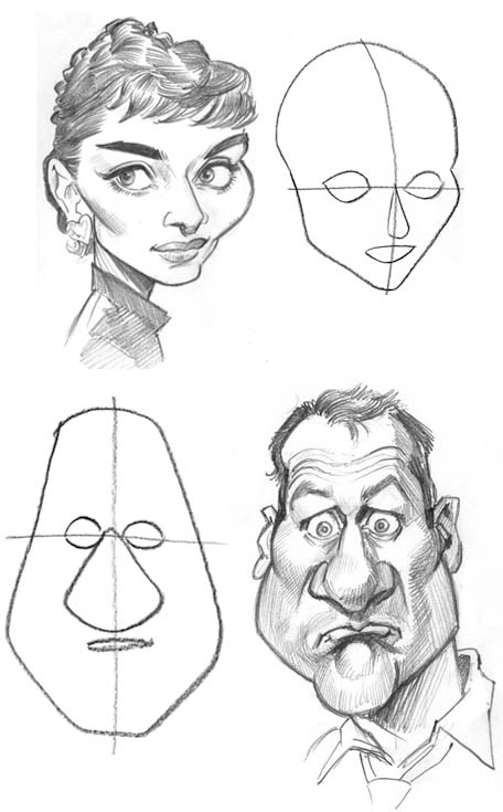 456x735 Drawing Caricatures - Mad Face Drawing