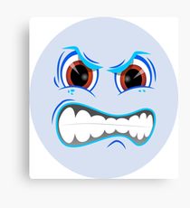 210x230 Mad Face Smiley Drawing Canvas Prints Redbubble - Mad Face Drawing