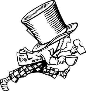283x300 alice wonderland mad hatter clip art - Mad Hatter Cartoon Drawing