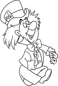 205x302 How To Draw How To Draw Mad Hatter From Alice In Wonderland - Mad Hatter Drawing
