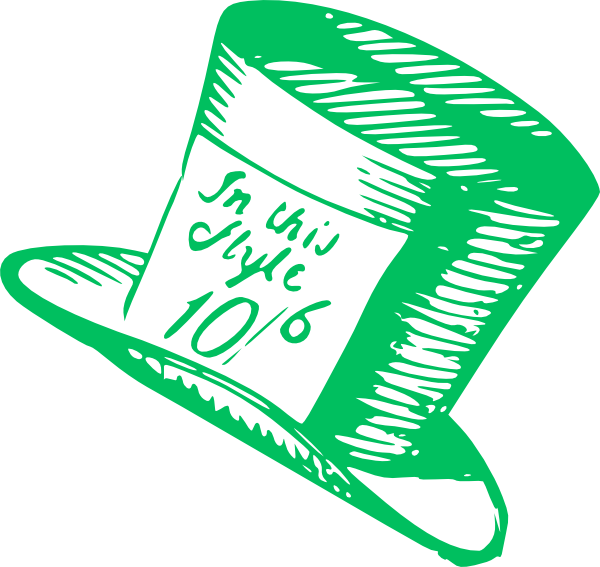 600x567 Mad Hatter Hat Clip Art - Mad Hatter Hat Drawing