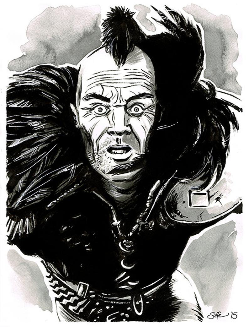 794x1041 Mad Max The Road Warrior Wez Original Ink Drawing Etsy - Mad Max Drawing