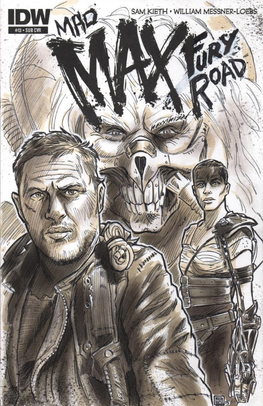 519x800 Mad Max Sketch Cover - Mad Max Drawing