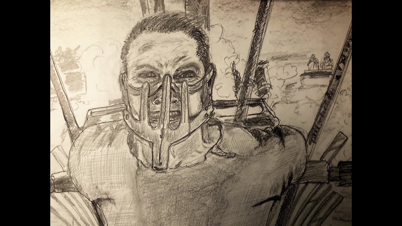 1280x720 drawing mad max from mad max fury road - Mad Max Drawing
