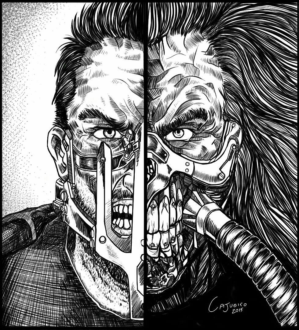 979x1080 Ederson Cajueiro - Mad Max Drawing