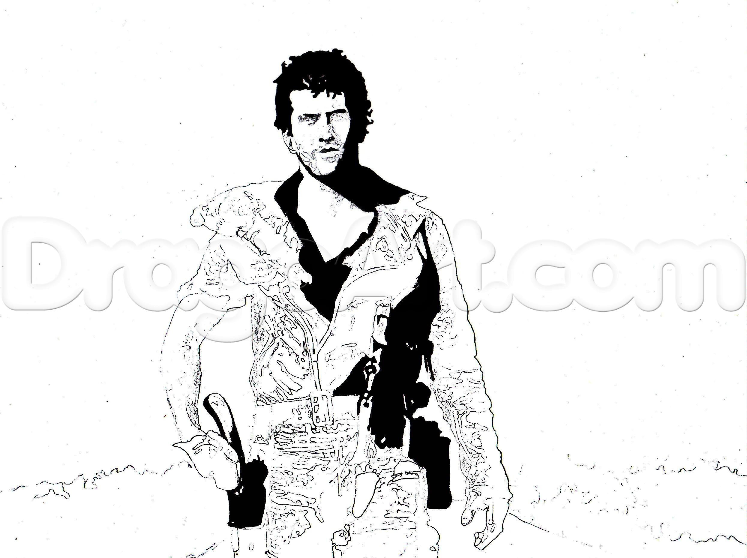 2490x1860 how to draw mad max, mad max, step - Mad Max Drawing