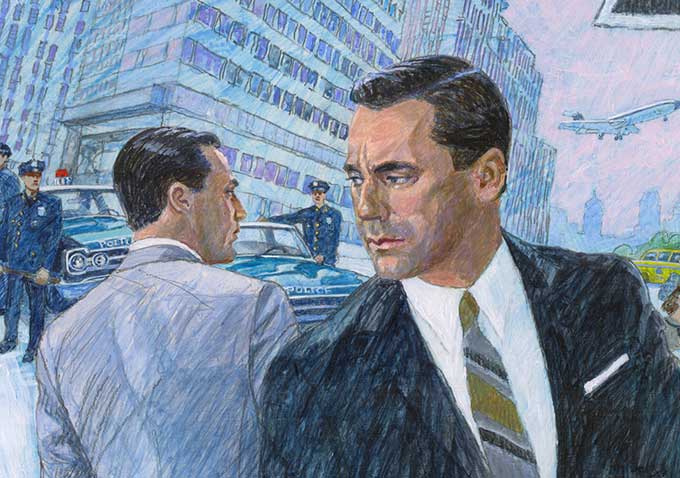 680x478 don draper is looking a little drawn in the new poster for 'mad - Mad Men Drawing