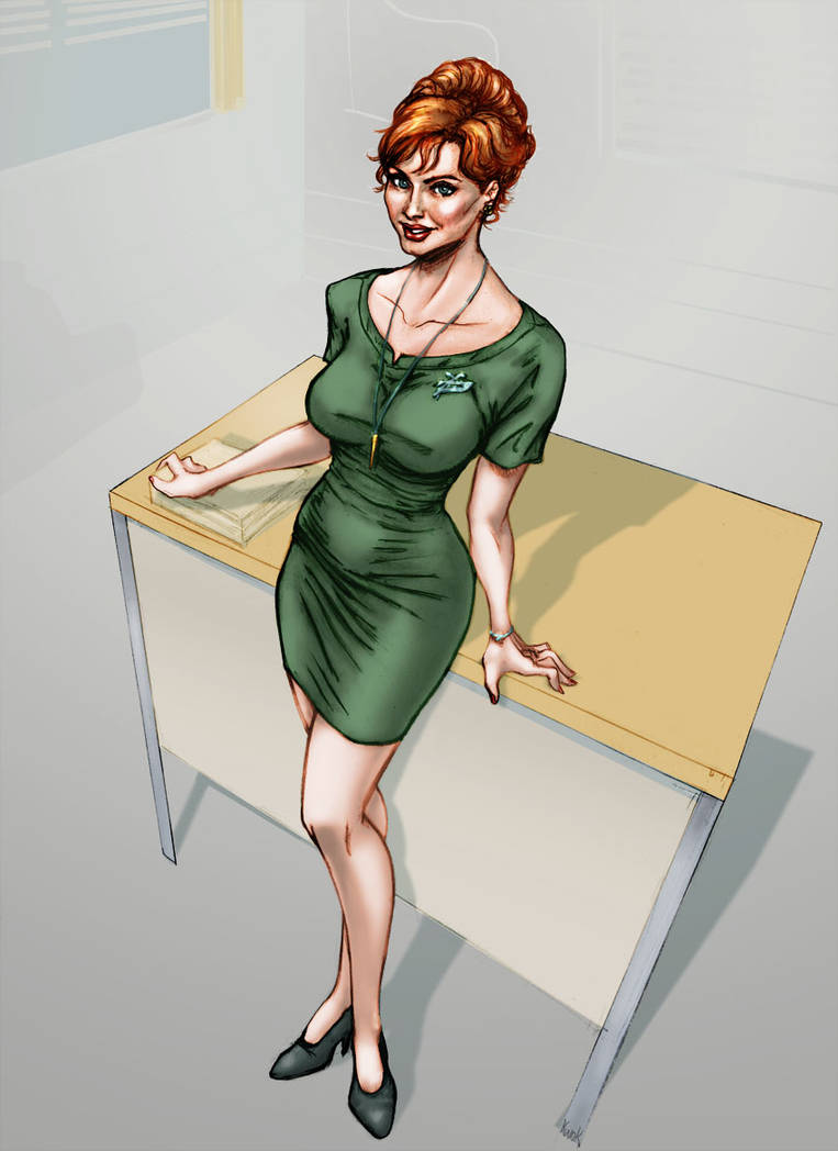 763x1048 joan from mad men - Mad Men Drawing