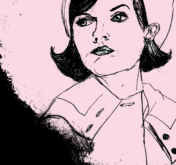 600x564 Mad Men Art - Mad Men Drawing