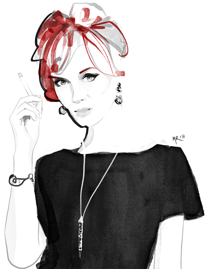 700x912 Madmen Portrait Illustrations On Behance - Mad Men Drawing