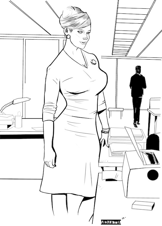 544x755 Artstation - Mad Men Drawing