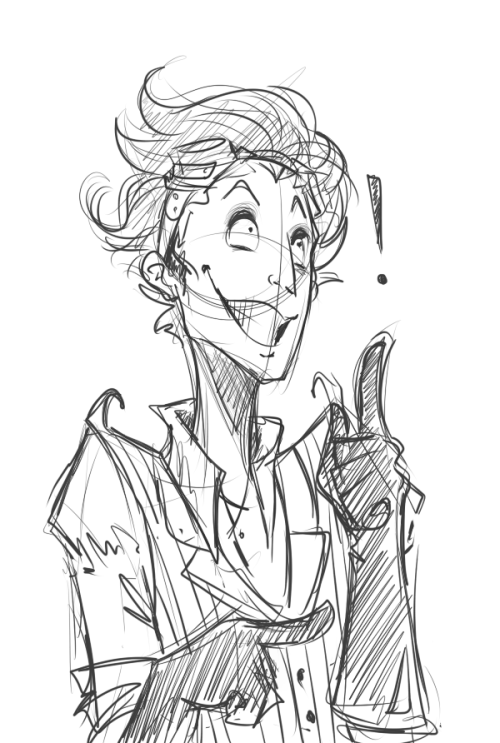 500x743 scientist drawing line for free download - Mad Scientist Drawing