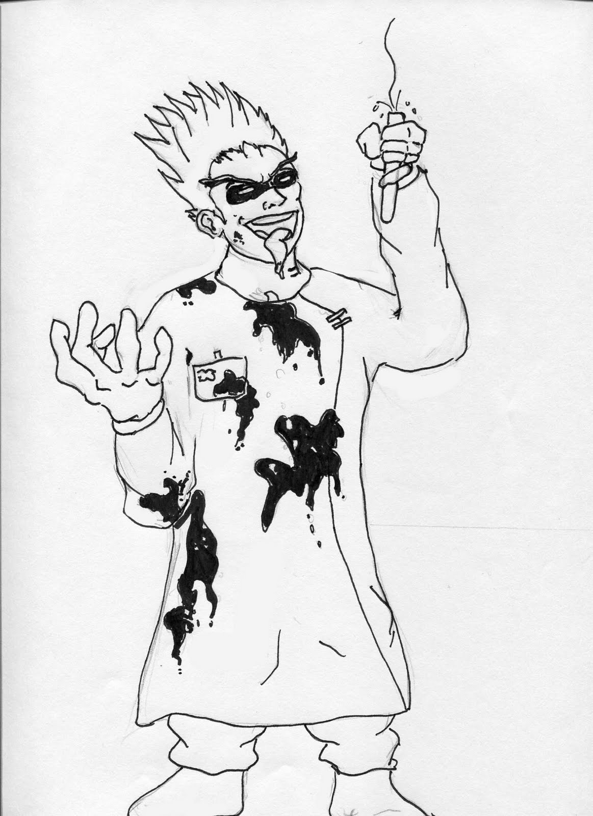 1163x1600 drawingfreaks freaky fun drawings mad scientist wahahhaha - Mad Scientist Drawing