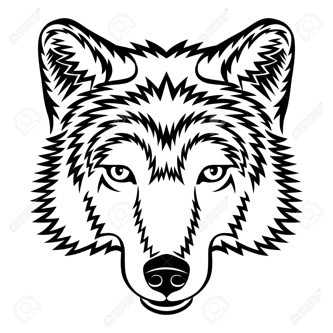 1300x1300 White Wolf Clipart Mad Wolf - Mad Wolf Drawing