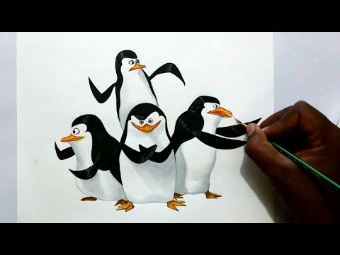 480x360 How To Draw Penguins Of Madagascar - Madagascar Drawing