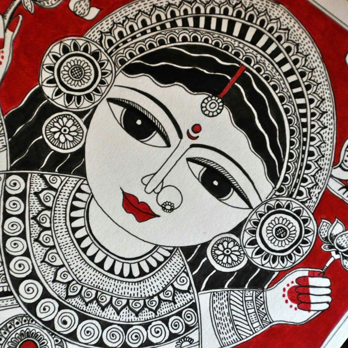 Madhubani Paintings Search Result At PaintingValley Com   Madhubani Drawing 33 