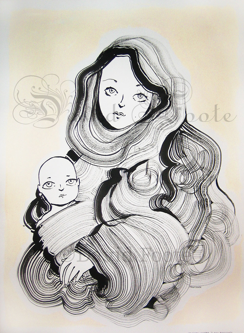 1000x1364 Madonna And Child David Foote Studio - Madonna And Child Drawing