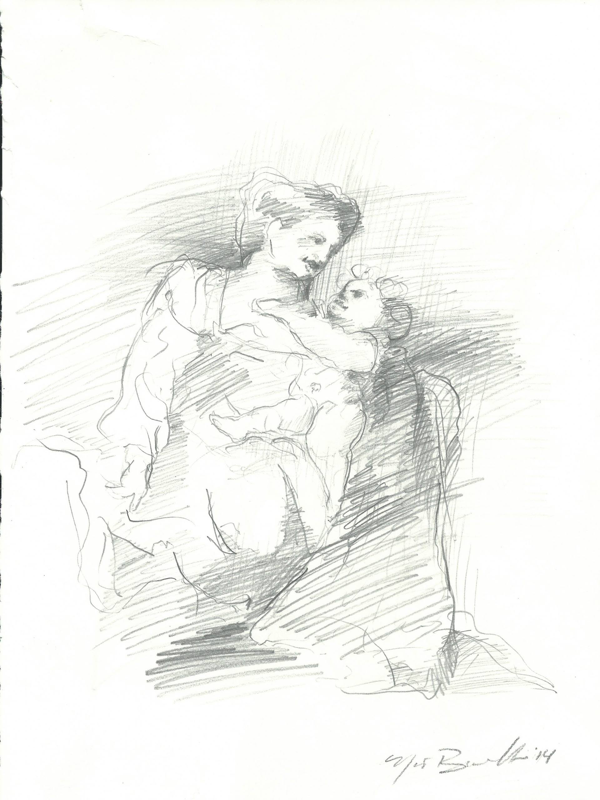1920x2560 Madonna And Child Drawing - Madonna And Child Drawing