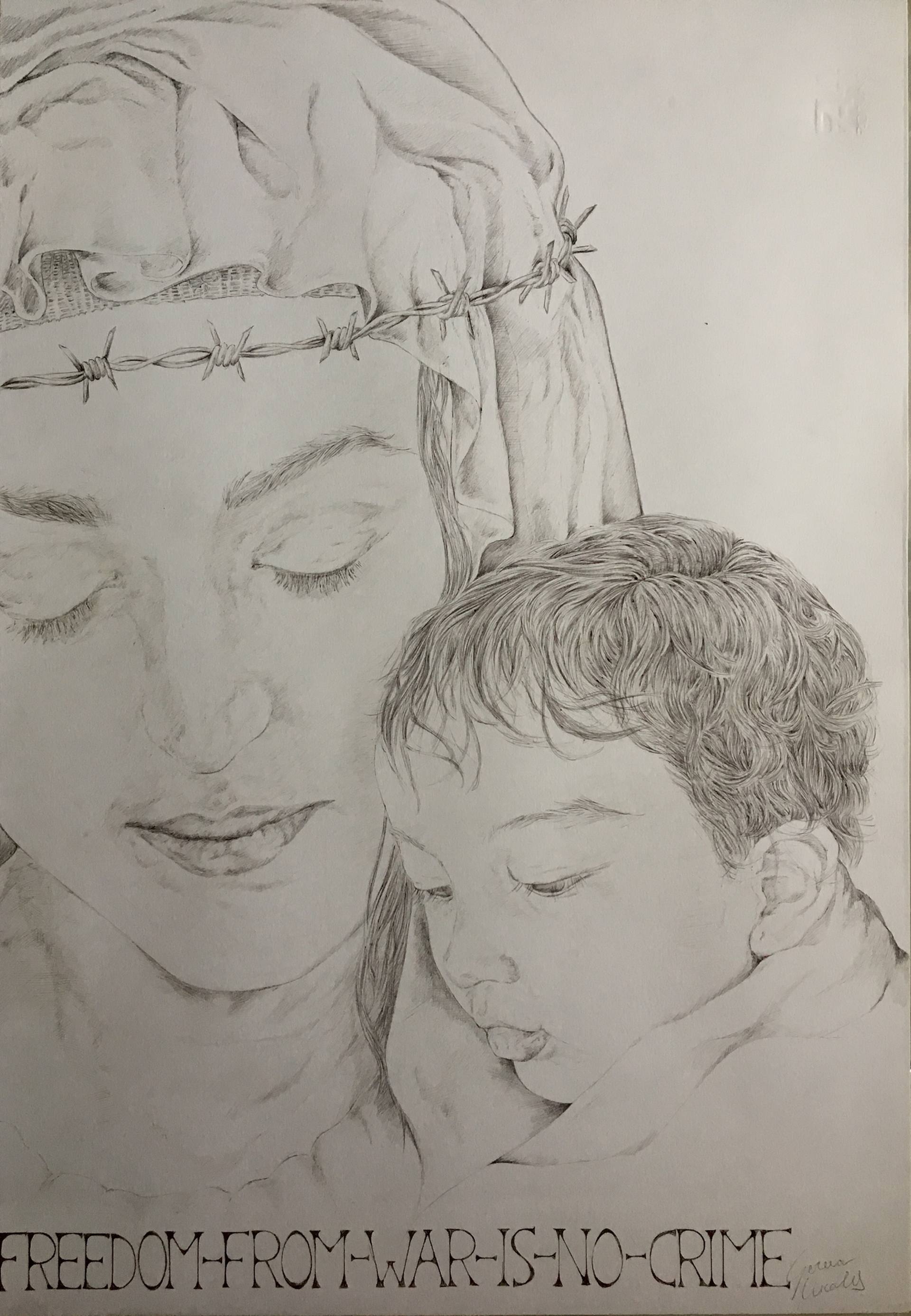 1920x2773 Saatchi Art Madonna And Child Drawing - Madonna And Child Drawing