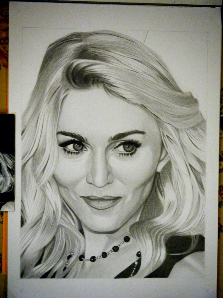 768x1024 madonna drawing art drawing skill - Madonna Drawing