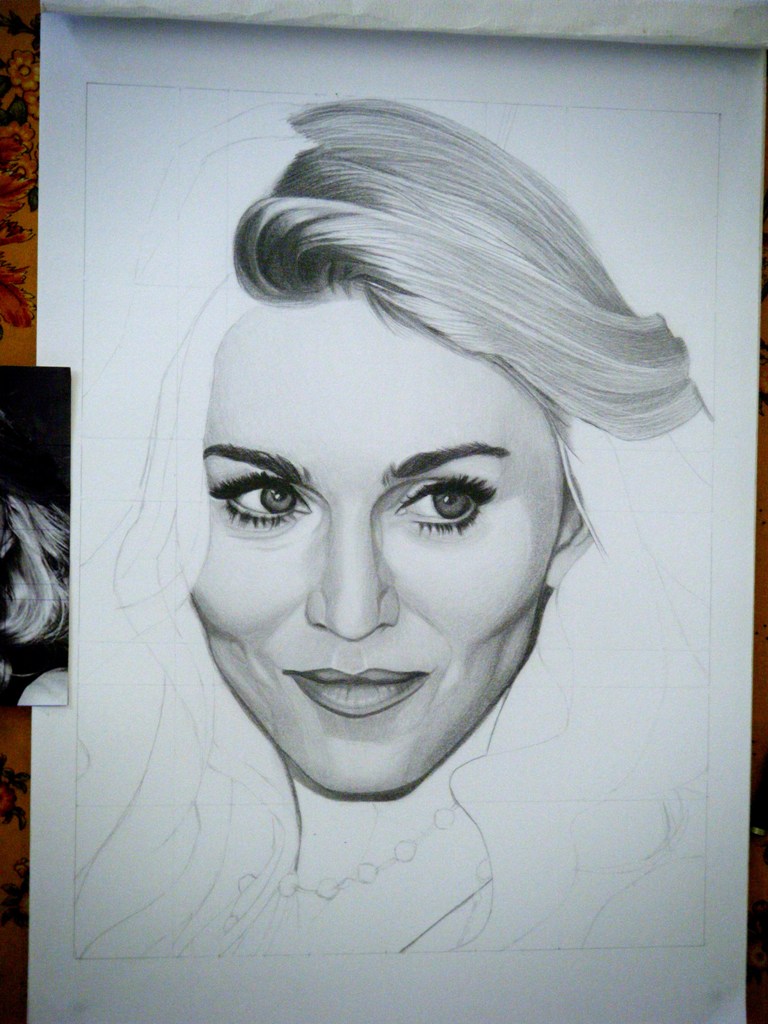 768x1024 madonna drawing sketch drawing skill - Madonna Drawing