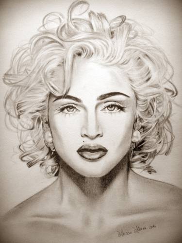 375x500 madonna drawing - Madonna Drawing