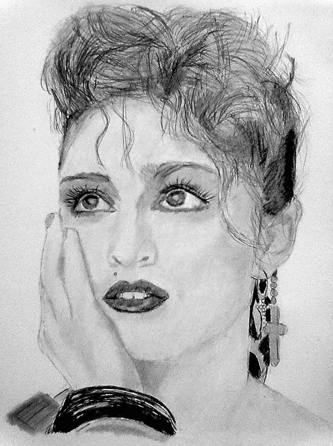 672x900 madonna drawing - Madonna Drawing
