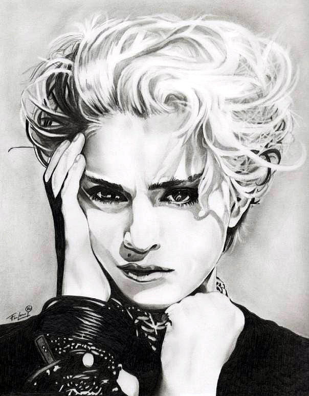 604x774 madonna drawing - Madonna Drawing