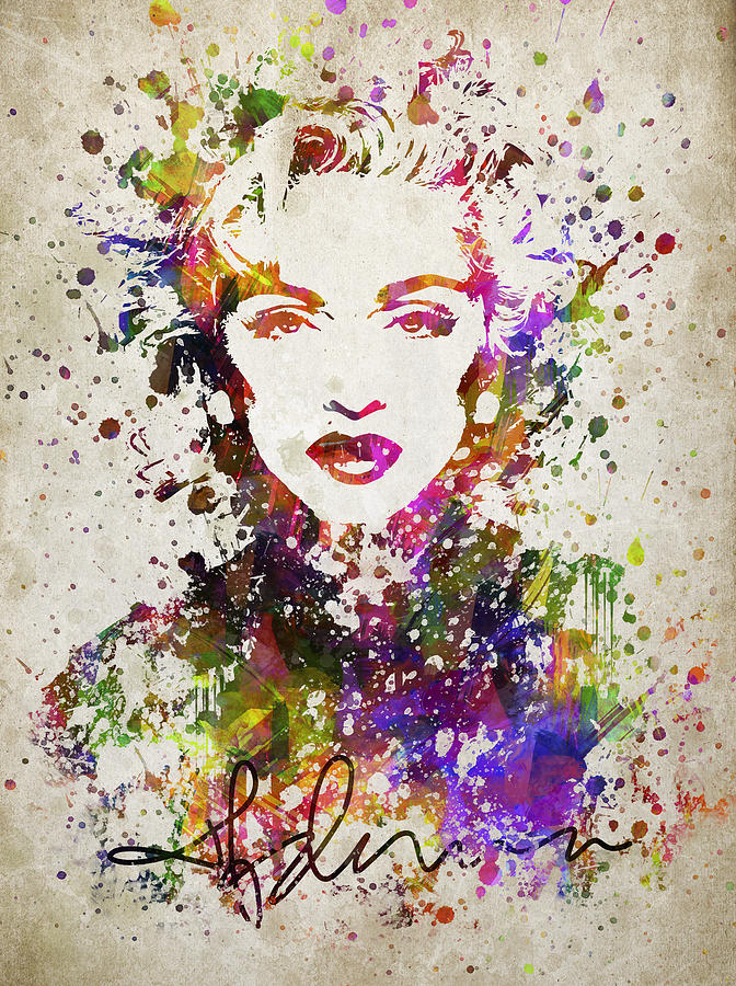 672x900 madonna in color digital art - Madonna Drawing