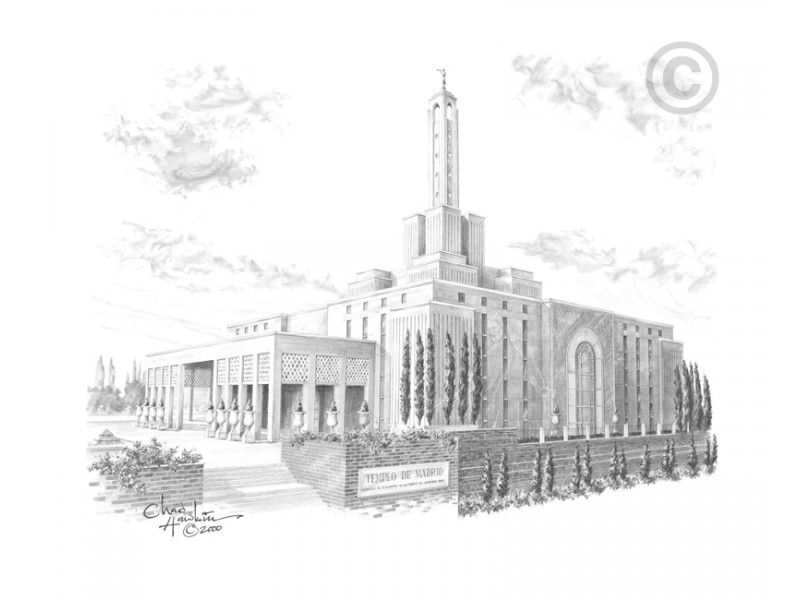 800x600 madrid spain temple drawing - Madrid Drawing