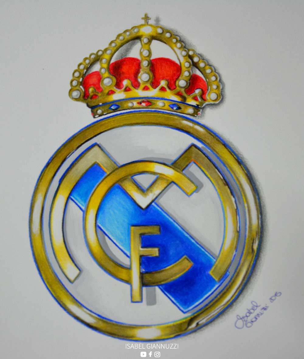 1000x1183 drawing real madrid logo - Madrid Drawing