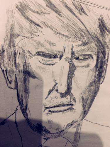 375x500 Donald Trump Drawing - Mafia Drawing
