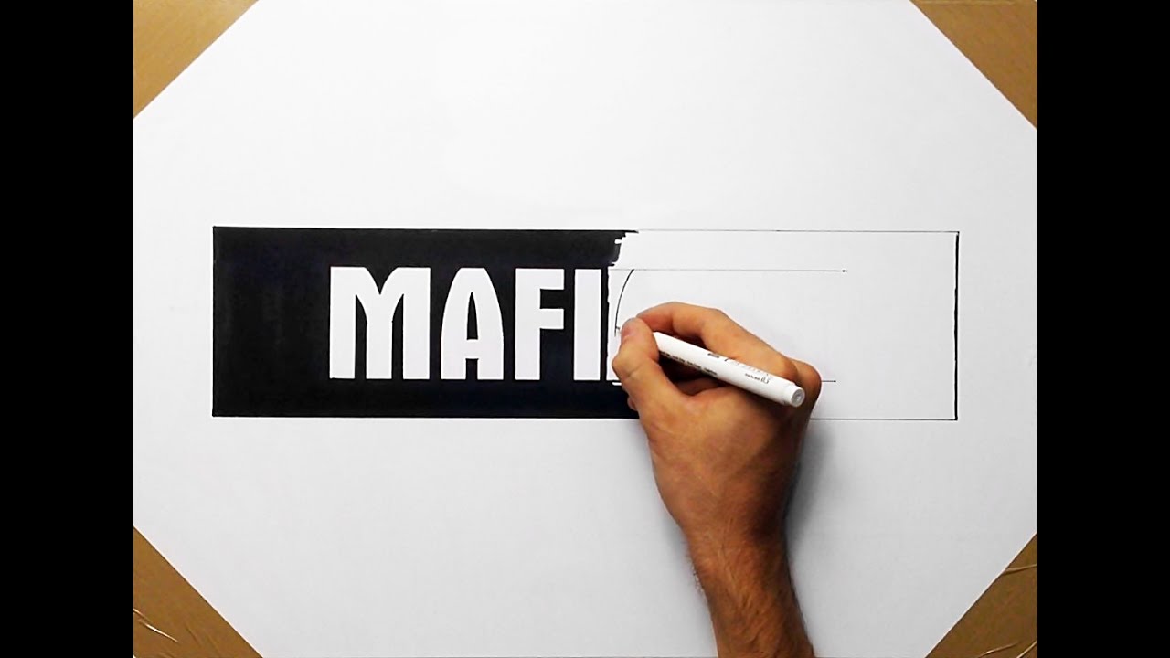 1280x720 How To Draw Mafia Logo - Mafia Drawing