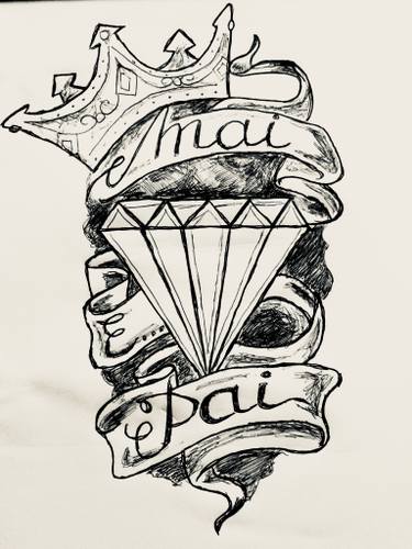 375x500 Love Dad Mom Drawing - Mafia Drawing