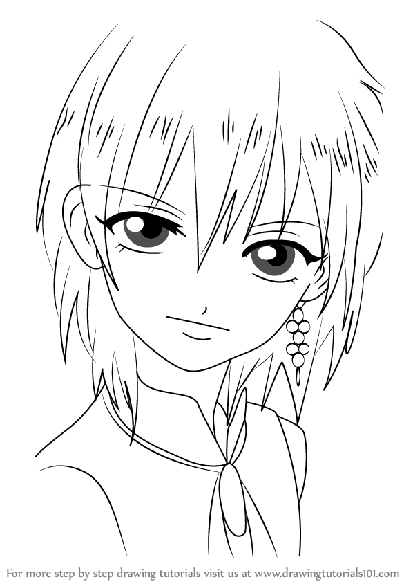 598x844 learn how to draw titus alexius from magi - Magi Drawing