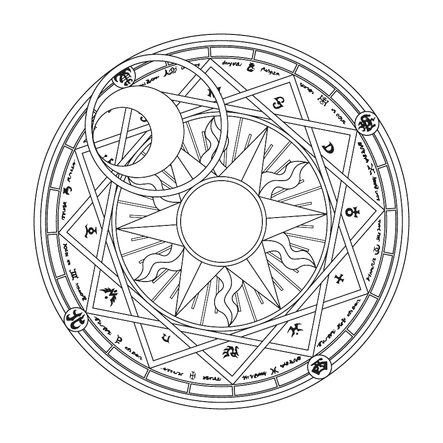 900x900 Magic Circles Cardcaptor Sakura Wiki Fandom Powered - Magic Circle Drawing