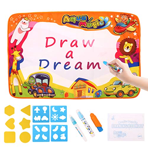 500x500 Hantajanss Aqua Doodle Mat Water Magic Pads Toddler Doodle Drawing - Magic Drawing Pad