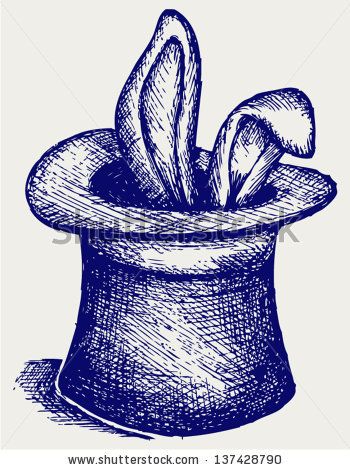 350x470 image result for drawing rabbit in hat inspiration magic hat - Magic Hat Drawing
