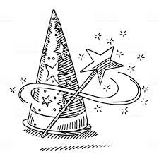 225x225 image result for wizard hat drawing paint technique drawings - Magic Hat Drawing