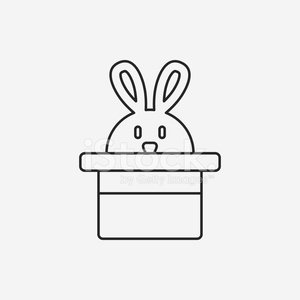 300x300 magic hat line icon premium clipart - Magic Hat Drawing