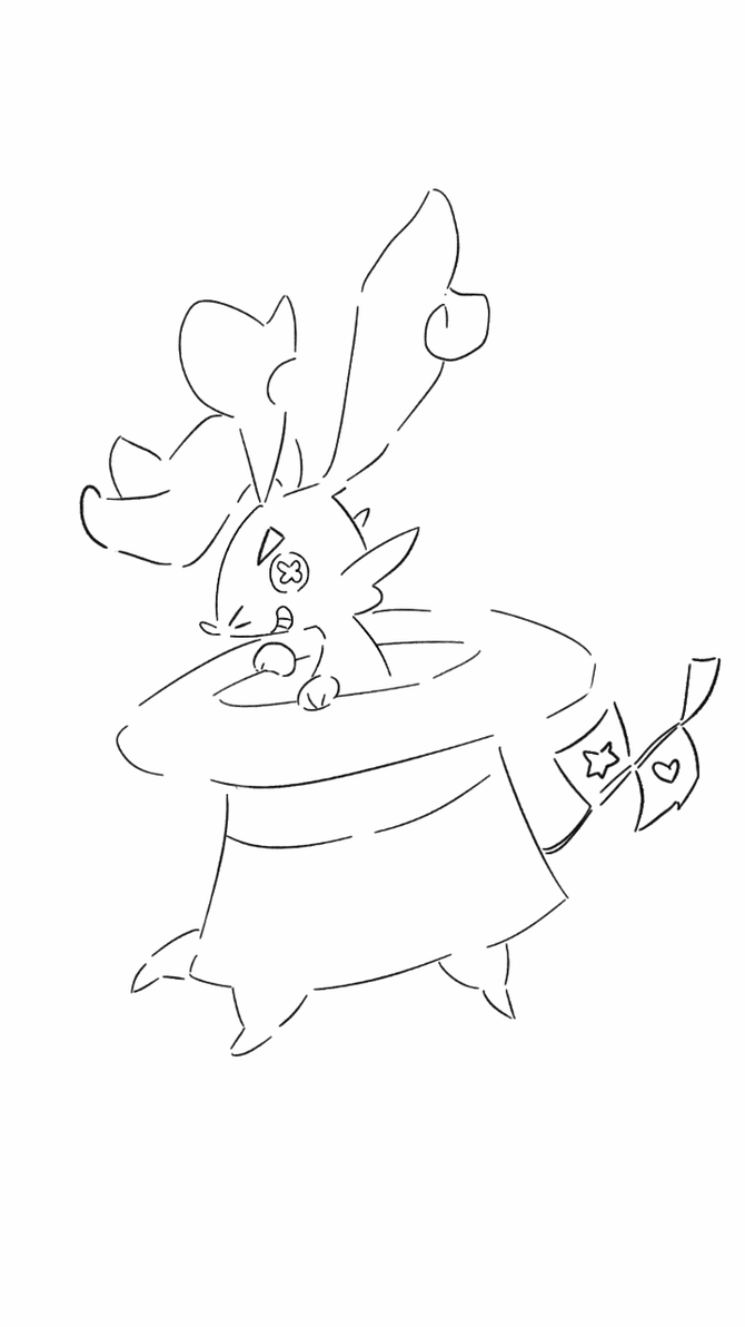 670x1192 magic hat fakemon - Magic Hat Drawing